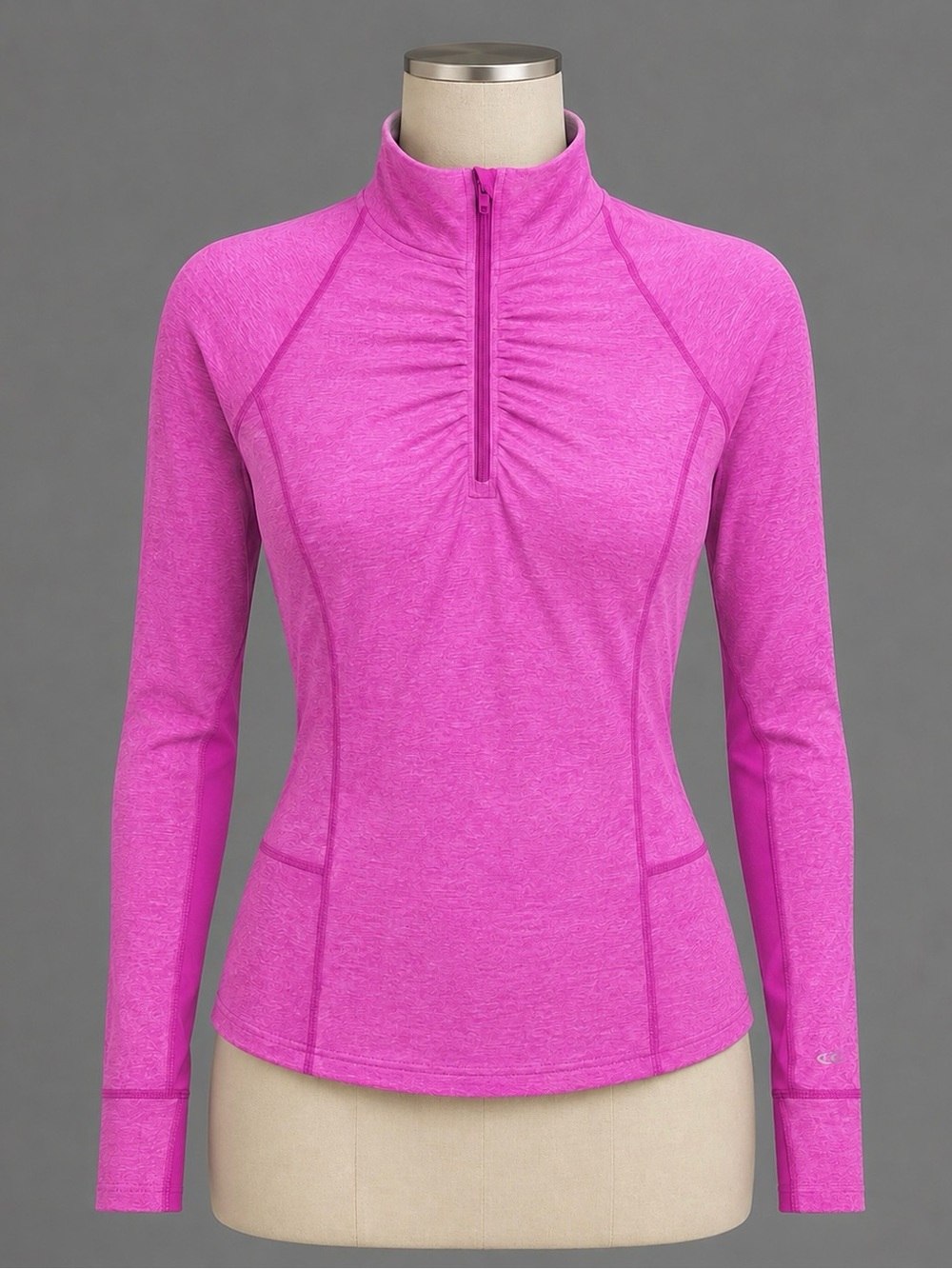 Champion fuchsia pink Semi Fitted Thumb Hole Top